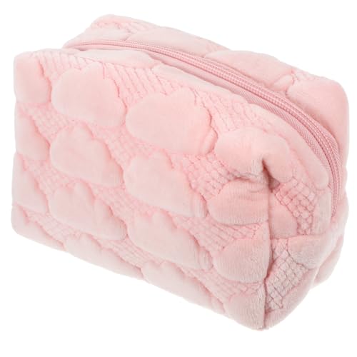 HAPINARY Kosmetiktasche Damen Tragbar Große Kapazität Makeup Pouch Niedlich Rosa Schminktasche Reise Make up Organizer Multifunktional Alltag und Urlaub von HAPINARY
