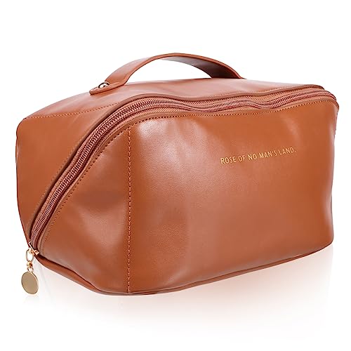 HAPINARY Große wasserdichte Kosmetiktasche Aus Pu Mit Hoher Kapazität Für Reisen Praktische Toiletry Bag Für Damen Zur Organisation Von Make-up Und Pflegeprodukten von HAPINARY