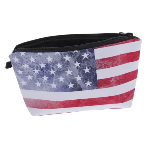 HAPINARY Aufbewahrungstasche Für Make-up-bleistifte Mit Retro-amerikanerflagge Und Digitaldruck Für Den Täglichen Gebrauch Auf Reisen von HAPINARY