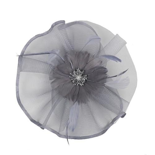 HAPINARY 1stück Kreatives Graues Blumen-haarband Für Damen Großes Cocktail-hut-headpiece Für Partys Festivals Und Veranstaltungen Leicht Und Bequem Für Kostüme Und Feierlichkeiten von HAPINARY