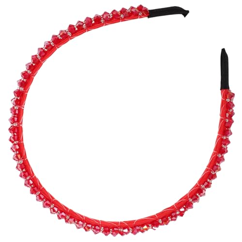 HAPINARY Stirnband Stirnbänder für rotes Stirnband für Damen haar zubehör haarschmuck Stirnbänder für Damen Haargummis braut kopfschmuck rotes stirnband von HAPINARY