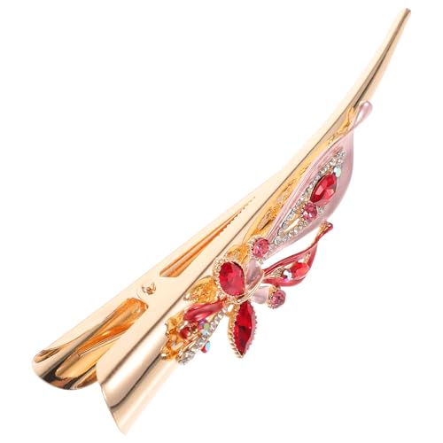 HAPINARY Große Haarspange Mit Strasssteinen Aus Metall Haarspange Mit Entenschnabel Für Damen Und Mädchen Dekorative Haar-accessoires von HAPINARY