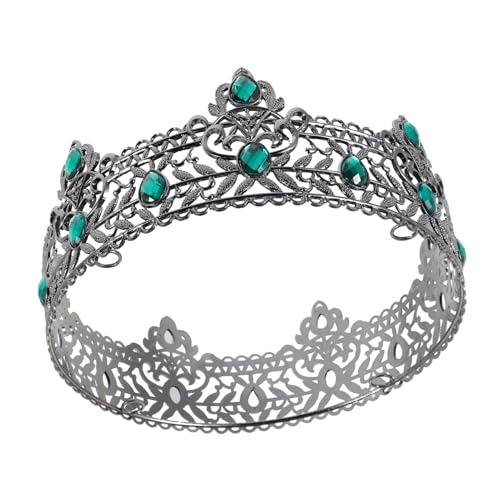 HAPINARY Krone Für Männer Königliche Haar-diademe Partyhüte Für Abschlussball Falsche Krone Königskostüm-accessoire Mittelalterliches Design Für Cosplay Und Feiern von HAPINARY