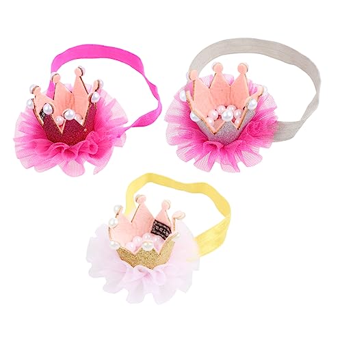 HAPINARY Krone Netz Stirnband Für Babys Haarband Kinder Mit Haarschmuck Einfach Anzuziehen Reinigen von HAPINARY