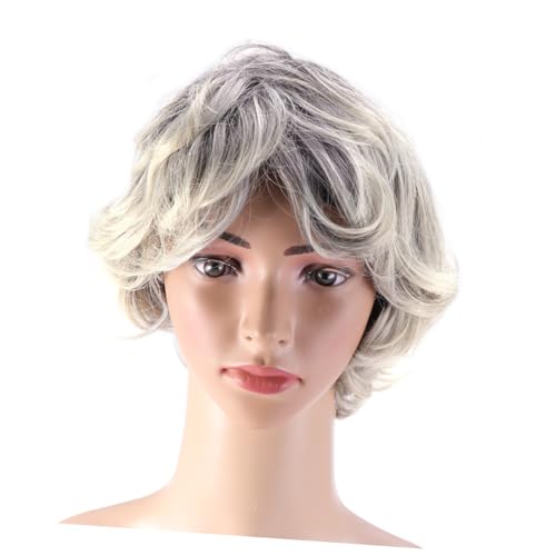 HAPINARY Fashion Kurze Locken Synthetische Perücke Lace Front Natürlich Aussehende Ersatzhaare Für Damen Für Alltag Partys Cosplay Und Besondere Anlässe von HAPINARY