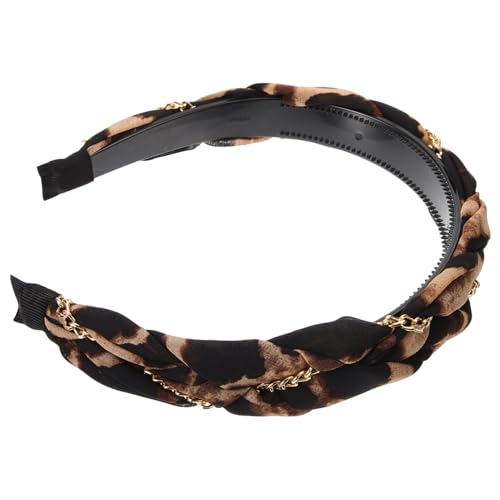 HAPINARY Leoparden-stirnband Frauen Stirnbänder Haarreifen Für Frauen Geknotetes Breites Stirnband Bowknot-haarband Ästhetischer Haarschmuck Haarbänder Für Frauen Stoff Tuch Damen Twist von HAPINARY