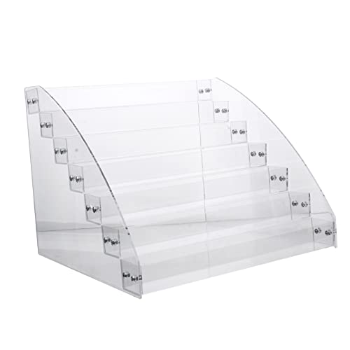 HAPINARY Transparenter Nagellack Und Lippenstifthalter Mit Fächern Hochwertigem Praktischer Organizer Für Make-up Und Kosmetik Schminktisch von HAPINARY
