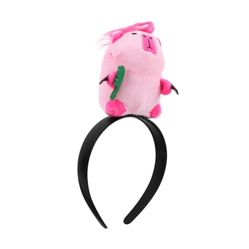 HAPINARY Lustiges Capybara Stirnband für Mädchen Niedliches Cartoon Haarband Bequemes Leichtes Party Accessoire Langlebiges Material für Festtags und Cosplay Feiern von HAPINARY