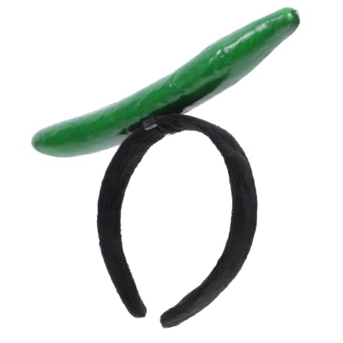 HAPINARY Lustiges Haarreif für Frauen Stirnband mit Gurkenmotiv Bequemes Haarschmuck accessoire für Party Fasching Cosplay und Kreative Kostüm events von HAPINARY