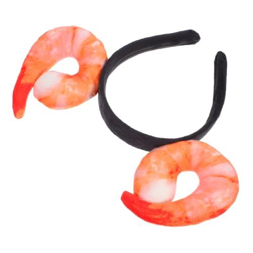 HAPINARY Lustiges Shrimp Haarreif Weiches Material Realistisches Garnelen Design Originelles Kostüm Accessoire Für Themenpartys Und Karneval von HAPINARY