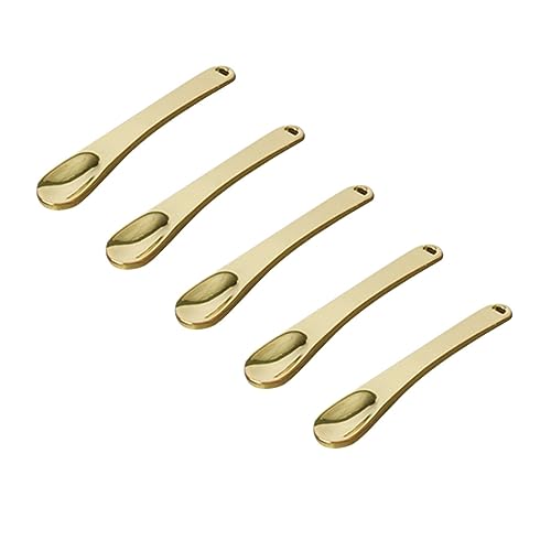 HAPINARY 5 Stück Mini Make-up Löffel Aus Metall Make-up Spatel Für Gesicht Kosmetik Masken Lotion Feuchtigkeitscreme von HAPINARY