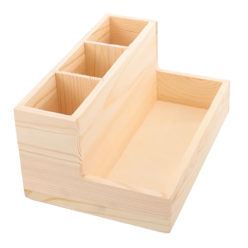 HAPINARY Holz-make-up-organizer Mit Stauraum Für Nagelwerkzeuge Und Kosmetik Stilvolle Aufbewahrungsbox Für Schreibtisch Und Schlafzimmer Für Nagelliebhaber Und Kreative Diy-projekte von HAPINARY