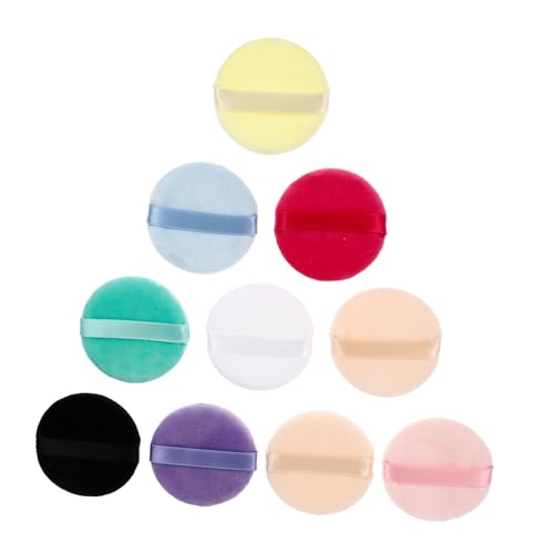 HAPINARY 10stücke Make-up Puff Für Gesicht Kosmetik-puff Aus Hochwertigem Material Praktisch Für Frauen Und Mädchen Zum Auftragen Von Make-up Und Lose Pulver von HAPINARY