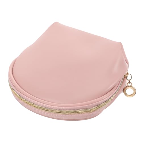 HAPINARY Make-up-Tasche Aus Leder Für Unterwegs Kleiner Kosmetikkoffer Organizer Tragbare Aufbewahrungstasche Mini-Kosmetiktasche Für Damen von HAPINARY