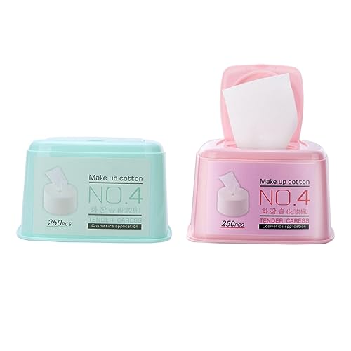 HAPINARY Make-up-entferner-pads 2 Stück Gesichts-wattepads Sanftes Make-up-handtuch Extrahierte Baumwolle Für Sichere Und Verwendung Zufällige Farbe von HAPINARY