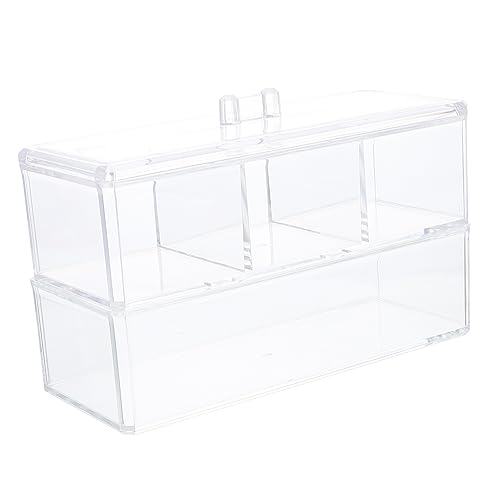 HAPINARY Kosmetik Aufbewahrungsbox Für Transparente Langlebige Make-up Organizer Mit Großer Kapazität Für Bad Schlafzimmer Und Schminktisch Für Lippenstifte Hautpflege Und Fächer von HAPINARY