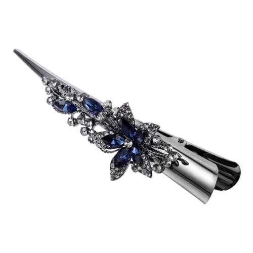 HAPINARY Metall Duckbill Haarspange Mit Strass Eleganter Alligator-haarclip Für Damen Stilvolle Barrette Für Besondere Anlässe Und Alltag Rutschfest Und Robust von HAPINARY