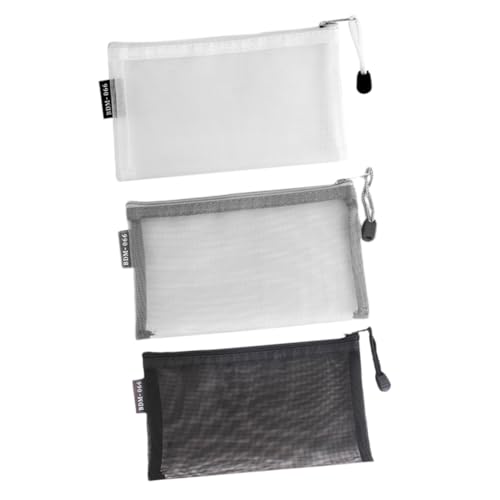 HAPINARY Material Federmäppchen Mesh Schreibwarentasche Kompaktes Federmäppchen Federtasche Organizer Für Studenten von HAPINARY