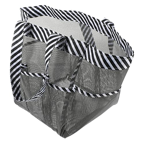 HAPINARY Mesh-Waschtasche Kosmetiktasche aufbewahrungssack schminktäschchen cosmea Behälter Weiß schminktasche die Einkaufstasche Duschtaschen für Damen Kulturtasche im Mesh-Design Nylon von HAPINARY