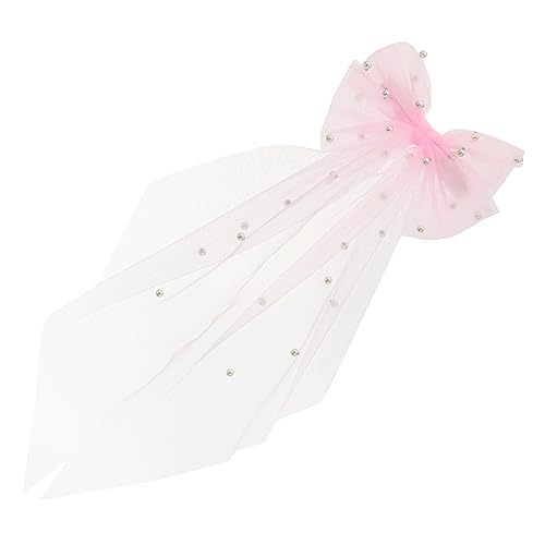 HAPINARY Mädchen Haarschleife Mit Perlen Und Tüll Hochzeits-haarspange Für Mädchen Haaraccessoires Für Besondere Anlässe Geschenkidee Für Geburtstag Und Feiertage von HAPINARY