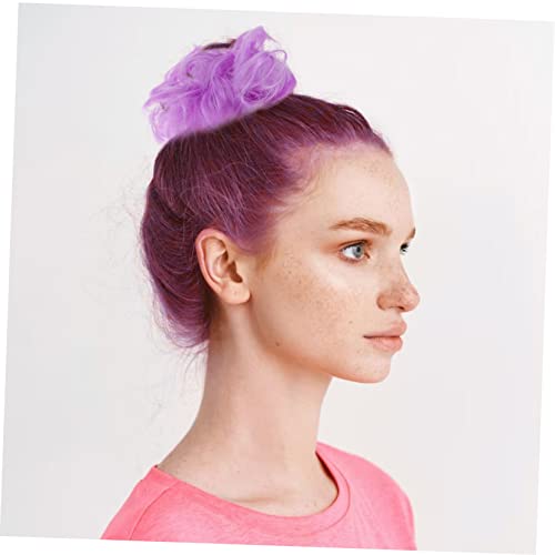 HAPINARY 2er Packung Lockiges Haargummi Für Damen Synthetisches Dutt-haar Haarknoten Für Hochsteckfrisuren von HAPINARY
