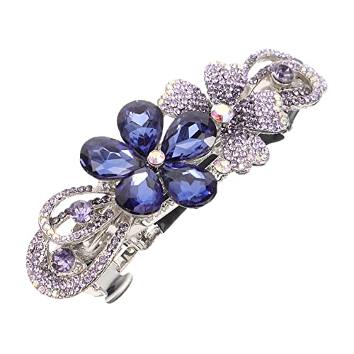 HAPINARY Blumen-haarspange Feder-haarspange Verschluss Metall- Haarklammer Für Damen Different Frisuren Glattes Lockiges Pferdeschwanz Zopf von HAPINARY