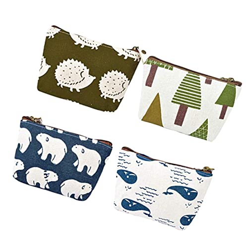 HAPINARY Mini-Aufbewahrungstasche Aus Canvas Tragbar Mit Reißverschluss Für Kosmetik Schreibwaren Und Kleingeld Kleine Tasche Stilvoll Und Praktisch von HAPINARY