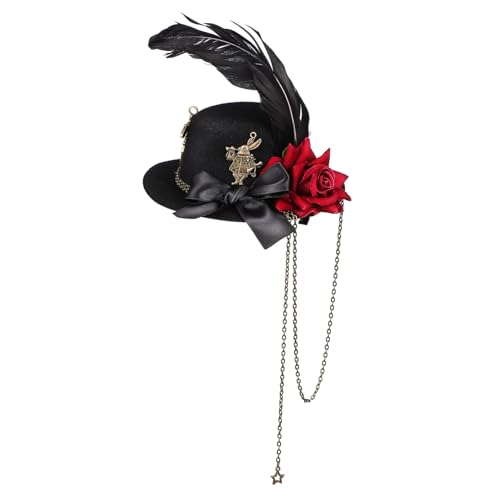 HAPINARY Mini-hut Haarclip Für Damen Eleganter Blumen-haaraccessoire Für Tea Party Leicht Langlebig Mit Rosafarbener Hut-design Für Hochzeiten Und Besondere Anlässe von HAPINARY