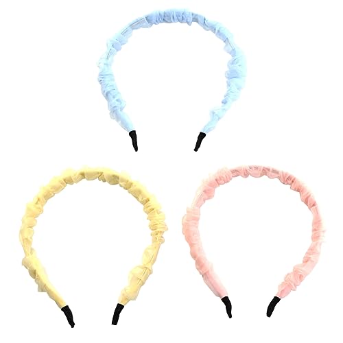 HAPINARY Kopfschmuck Netz-haarschmuck Für Damen Rutschfestes Stirnband Make-up-band Mit Muster Langlebiges Material Für Partys Und Alltag von HAPINARY