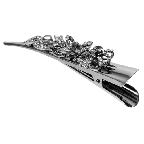 HAPINARY Modische Haarspange Mit Strasssteinen Große Krokodilklemme Aus Metall Für Feines Haar Schickes Haar-accessoire Für Damen von HAPINARY