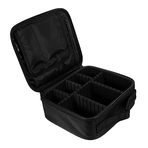 HAPINARY Multi-Grid Kosmetiktasche Aus Oxfordstoff Große Doppelte Make-up Aufbewahrungstasche Für Reisen Und Maniküre Handliche Wasserabweisende Kosmetik Organizer Für Damen von HAPINARY