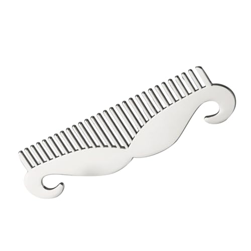 HAPINARY Multifunktionaler Bartkamm aus Taschenkamm Herren mit Glatten Spitzen Bart und Haarkamm Flaschenöffner Langlebig und Schonend für Haut und Haare von HAPINARY