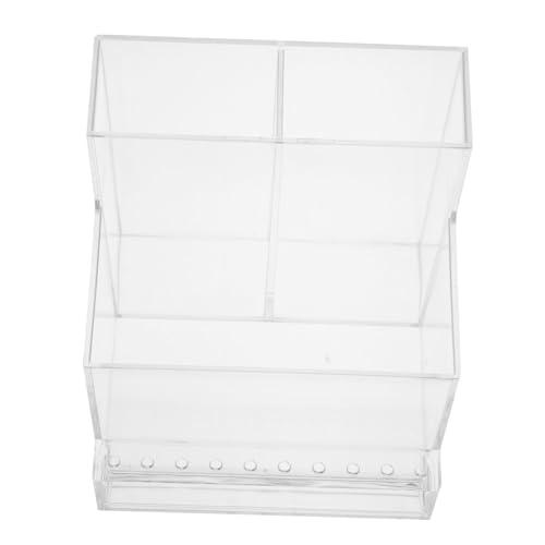 HAPINARY Multiple Schichten Aufbewahrungsbox Für Nagelbohrer Und Kosmetik Transparenter Organizer Für Schminktisch Platzsparend Und Für Beauty-tools Und Make-up-zubehör von HAPINARY
