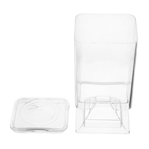 HAPINARY Nagelhandtuch Transparenter Make Up Organizer Feuchttücherspender Quadratischer Behälter Make Up Schwammhalter Quadratischer Wattepadhalter Wattepad von HAPINARY
