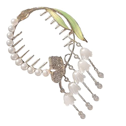HAPINARY Blumen Haarspange Metall Pferdeschwanz Clip Damen Haarschmuck Haar Accessoire Blumenhaarspange Haarreif Clips von HAPINARY