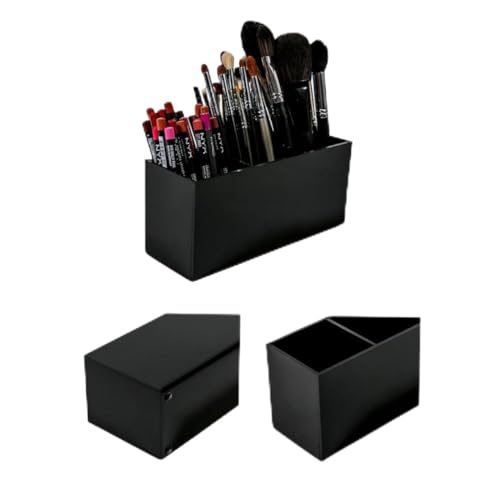 HAPINARY Slot Makeup Pinselhalter Kosmetik Organizer Für Schreibtisch Und Schminktisch Robust Und Leicht Für Pinsel Eyeliner Und Haaraccessoires von HAPINARY