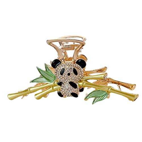 HAPINARY Panda Haarklammer für Frauen Rhinestone Haarclip für Dickes und Dünnes Haar Krallenclips für Eleganten Stil für Reisen und Alltag von HAPINARY