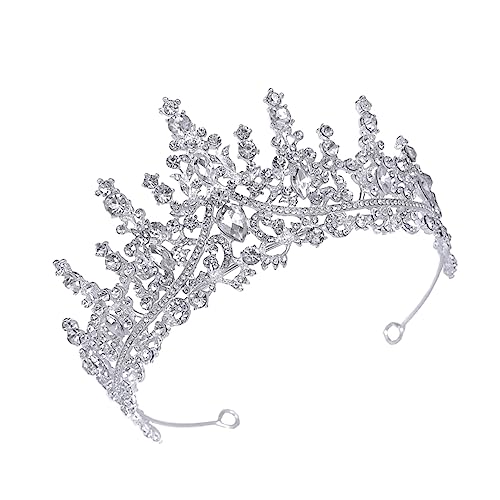 HAPINARY Krone Braut Hochzeit Strass-tiara Party Kopfschmuck Damenkrone Haarschmuck Tragekomfort Frisurdekoration Mädchenbankett von HAPINARY