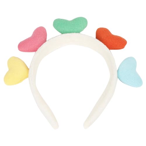 HAPINARY Buntes Herz-haarband Aus Plüsch Weich Und Robust Für Damen Und Mädchen Party-zubehör Nicht Verrutschend von HAPINARY