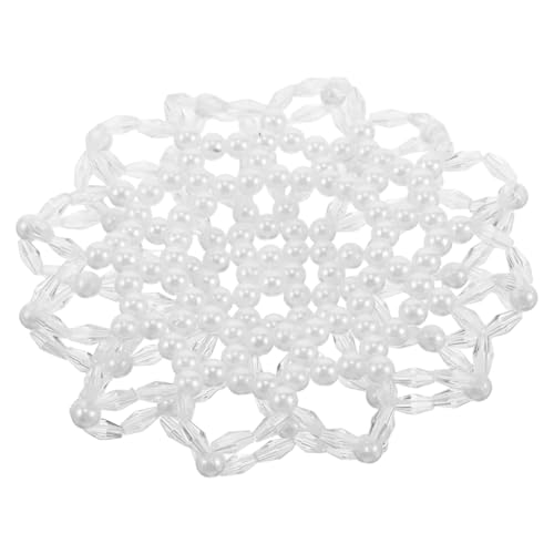 HAPINARY Perlen Haarschmuck Elastisch Häkel Netz Damen Tanzparty Frisur Accessoire Für Frauen Mädchen Eiskunstlauf Haarnetz Haarknotenabdeckung von HAPINARY