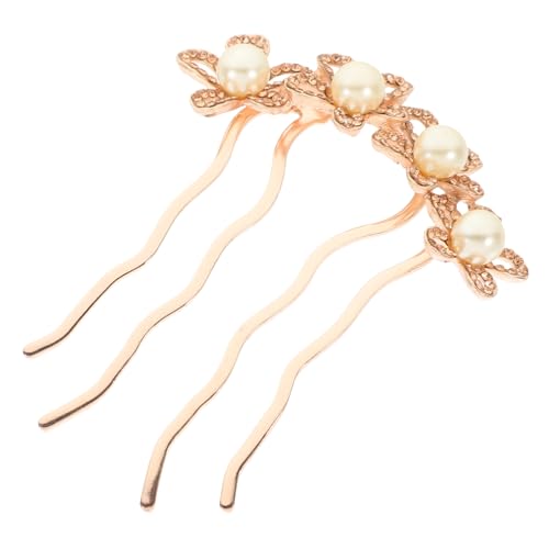 HAPINARY Perlen Haarnadel Strass Hochzeit Haarschmuck Frauen Kopfschmuck Haarspange Perle Strass Für Dutts Stilvolle Frisurdekoration von HAPINARY