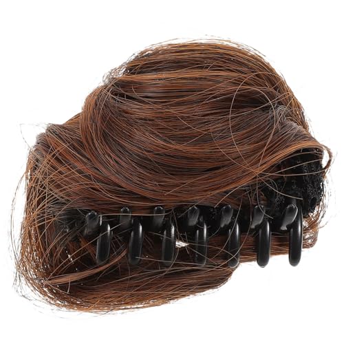 HAPINARY Haarteil Für Damen Dutt-haarteil Zum Anklipsen Hochsteckfrisur Pferdeschwanz Klauen-clip Kunsthaar Volumen Und Fülle Eleganter Look von HAPINARY