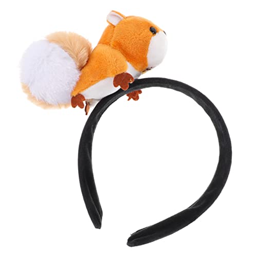 HAPINARY Plüsch-eichhörnchen-stirnband Zootier-stirnband Stirnbänder Für Waldtiere Partygeschenke Für Kinder Plüsch- -stirnband Kinder Haarband Ausgabekarte Plüsch Bilden von HAPINARY