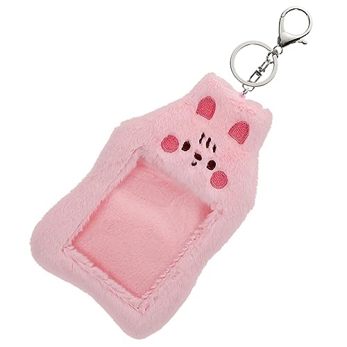 HAPINARY Plüsch Kartenhalter Für Id Und Fotokarten Kawaii Katzen-Design Multifunktionale Aufbewahrung Für Schüler Und Fans Leichte Und Tragbare Kartenhülle Mit Schlüsselanhänger von HAPINARY