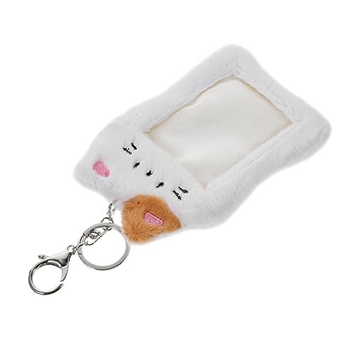 HAPINARY Plüsch-kartenhalter Ausweishalter Mit Schlüsselanhänger Wiederverwendbarer Kartenschutz Für Arbeits Und Andere Karten von HAPINARY