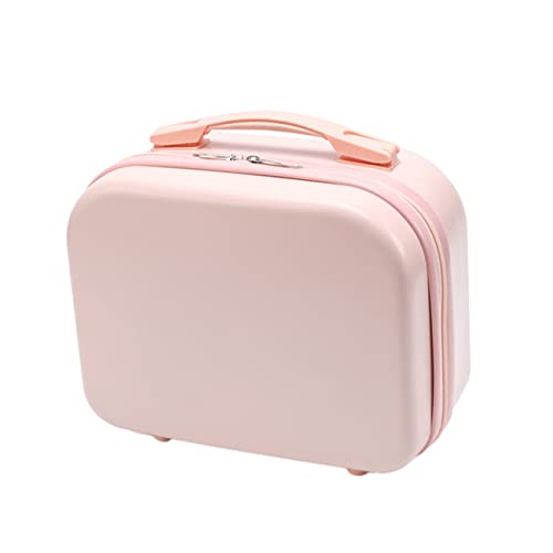 HAPINARY Kosmetiktasche Für Damen Mini Reise-Make-up Organizer Mit Praktischem Tragegriff Wasserdichtem Material Und Platzsparendem Design Für Kosmetika Und Toilettenartikel Rosa von HAPINARY