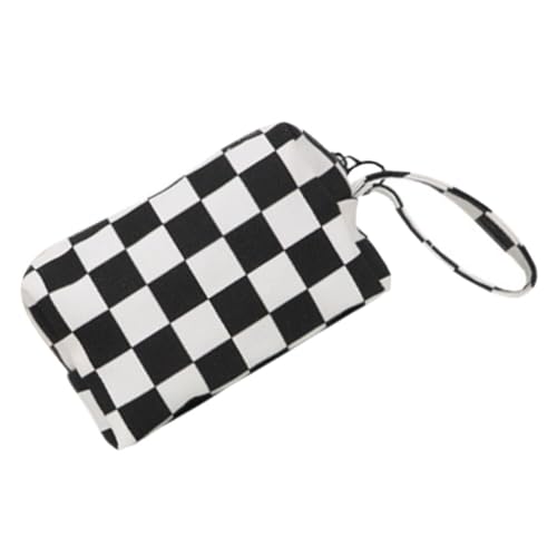 HAPINARY Reise Kosmetiktasche für Lippenstifte Toilettenartikel Tragbarer Make Up Organizer mit Ausreichend für Daily Use und Reisen Karomuster von HAPINARY