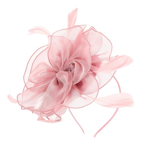 HAPINARY Kopfschmuck Feder Blume Retro Damen Design Party Accessoire Stirnband Haar Ornament Kostüm Federhut Blumenhut von HAPINARY
