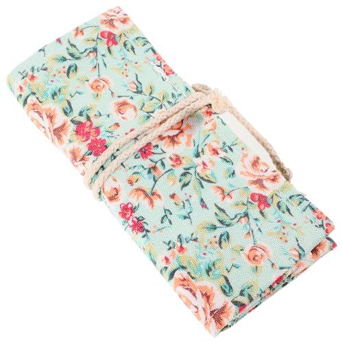 HAPINARY Roll-up Stifte-Tasche Aus Canvas Zum Aufrollen Tragbarer Stift-Halter Für Buntstifte Und Tintenstifte Großes Federmäppchen Für Schreibwaren-aufbewahrung von HAPINARY