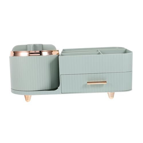 HAPINARY Rotierender Make-up-organizer Mit Pinselhalter Für Schminktisch Aufbewahrungshalter Aus Kunststoff Für Make-up-artikel von HAPINARY